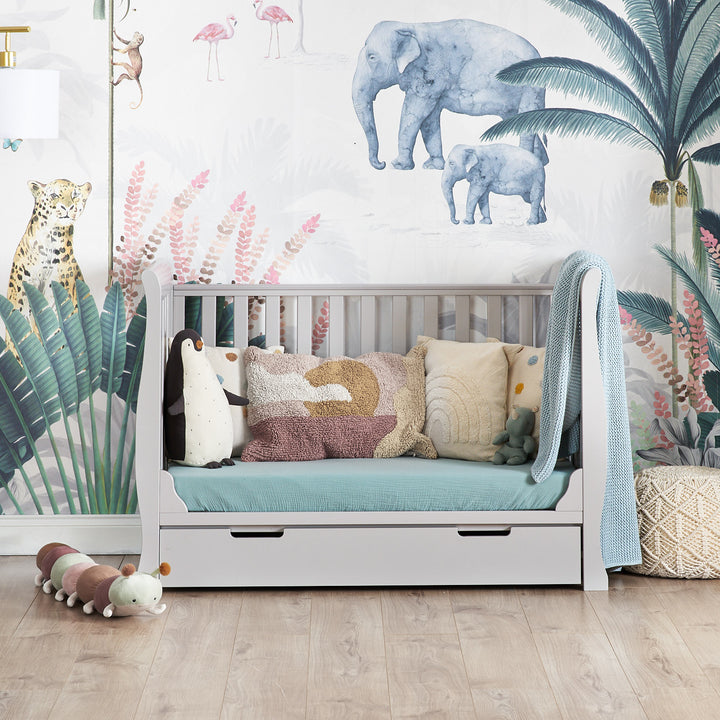 OBaby Stamford Mini Cot Bed - Warm Grey