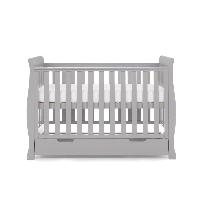 OBaby Stamford Mini Cot Bed - Warm Grey