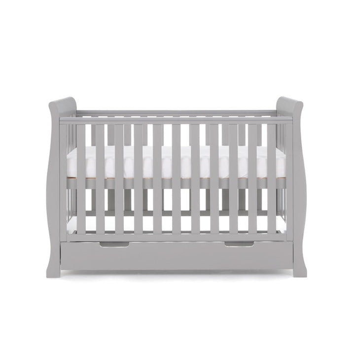 OBaby Stamford Mini Cot Bed - Warm Grey