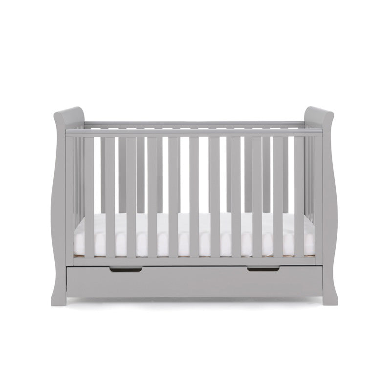 OBaby Stamford Mini Cot Bed - Warm Grey