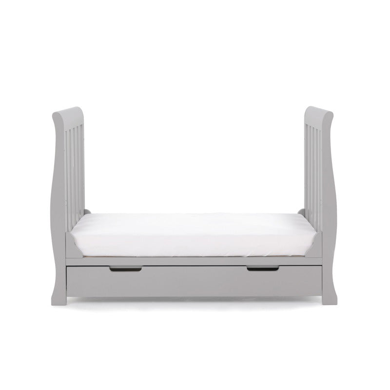 OBaby Stamford Mini Cot Bed - Warm Grey