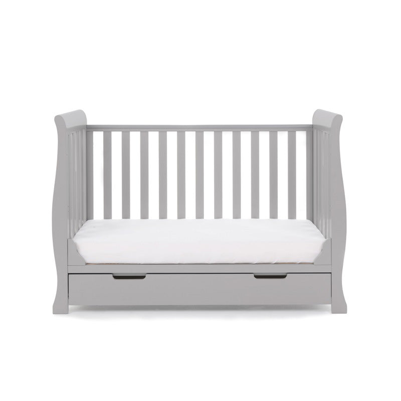 OBaby Stamford Mini Cot Bed - Warm Grey