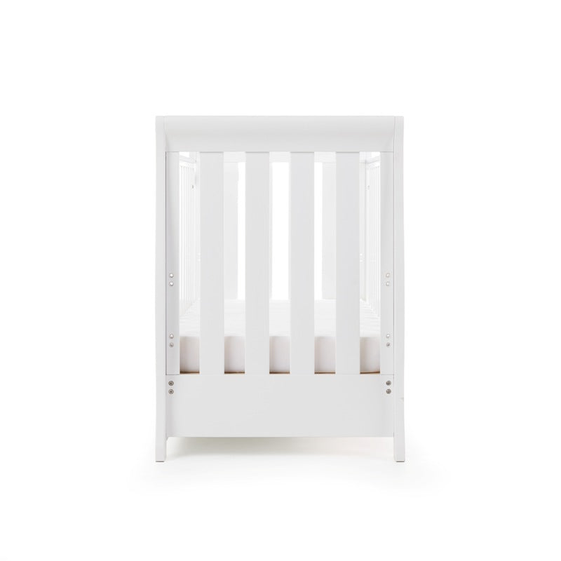 OBaby Stamford Mini Cot Bed - White