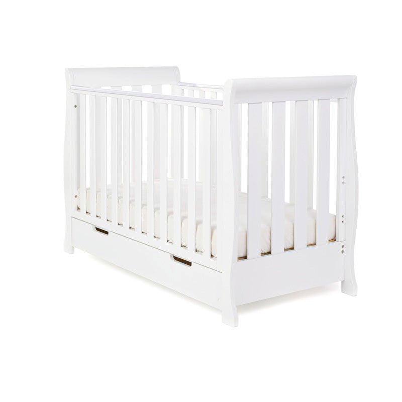 OBaby Stamford Mini Cot Bed - White