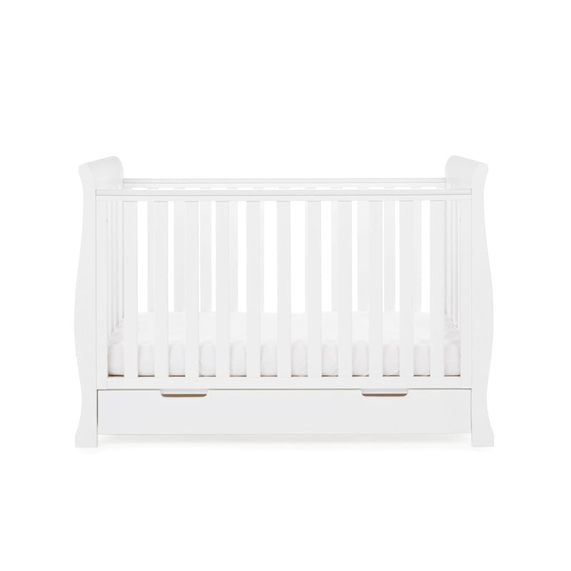 OBaby Stamford Mini Cot Bed - White