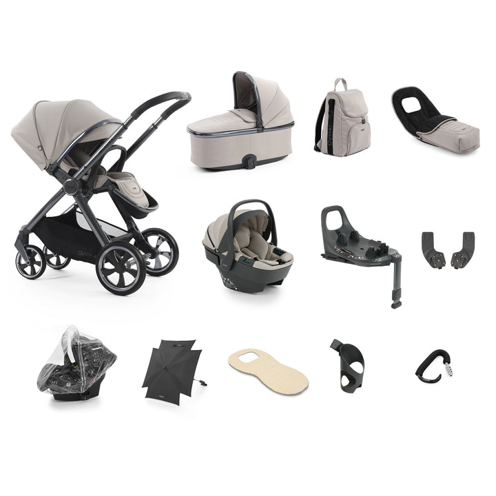 Babystyle Oyster 4 Ultimate 360 Travel System Bundle - Stone
