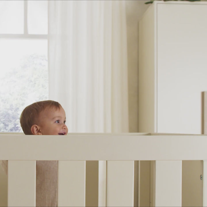 CuddleCo Harper Wardrobe - Cream & Ash
