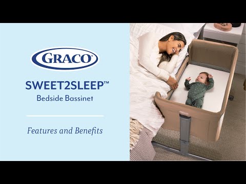 Graco Sweet2Sleep Bedside Crib - Oatmeal