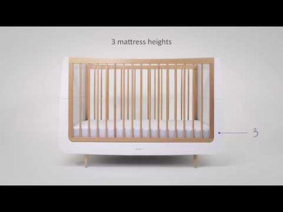 SnuzKot Skandi Cot Bed - Slate Natural