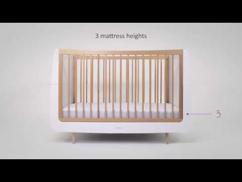 SnuzKot Skandi - The Natural Edit - 2 Piece Nursery Furniture Set - Silver Birch