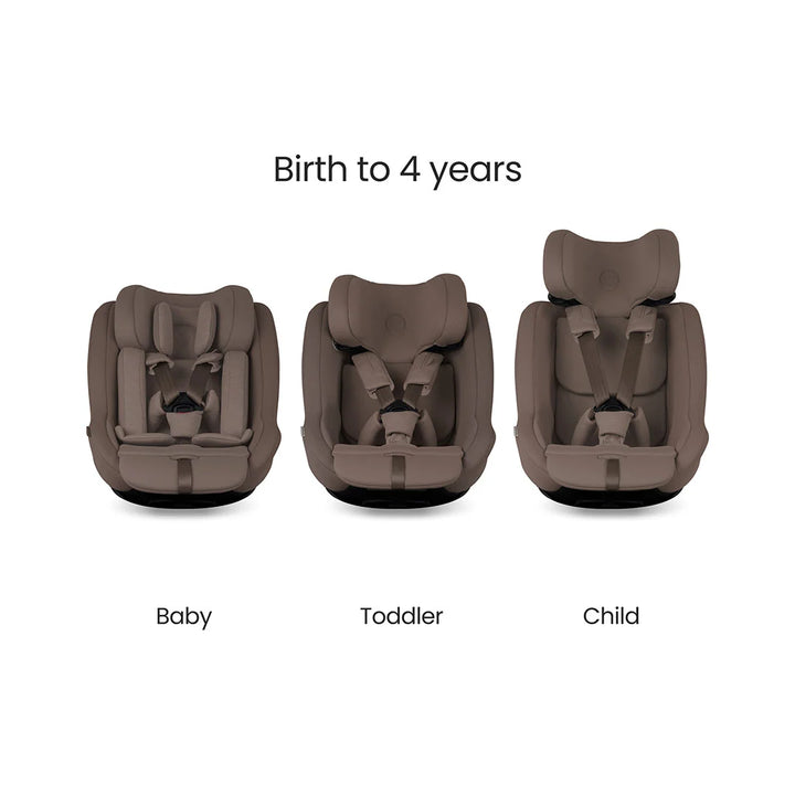 Silver Cross Approach Plus 360 Car Seat - Timeless Cocoa