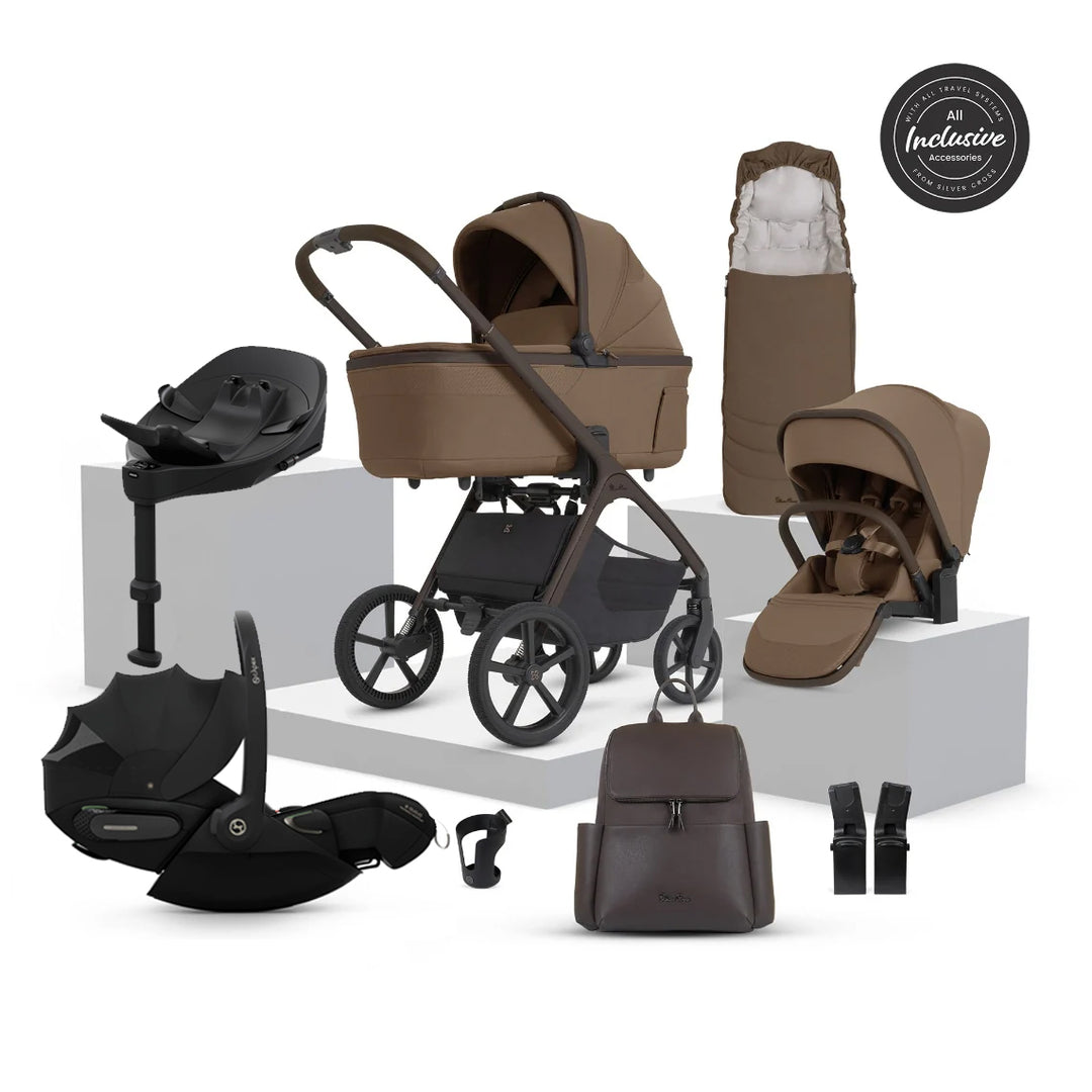 Silver Cross Cove 2 Cybex Cloud S Car Seat Bundle - Maple