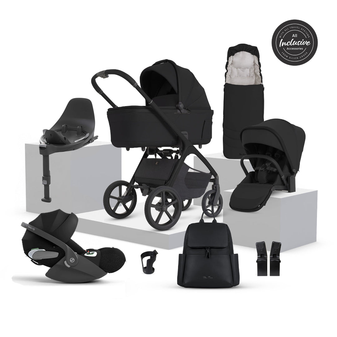 Silver Cross Cove 2 Cybex Cloud T Car Seat Bundle - Onyx