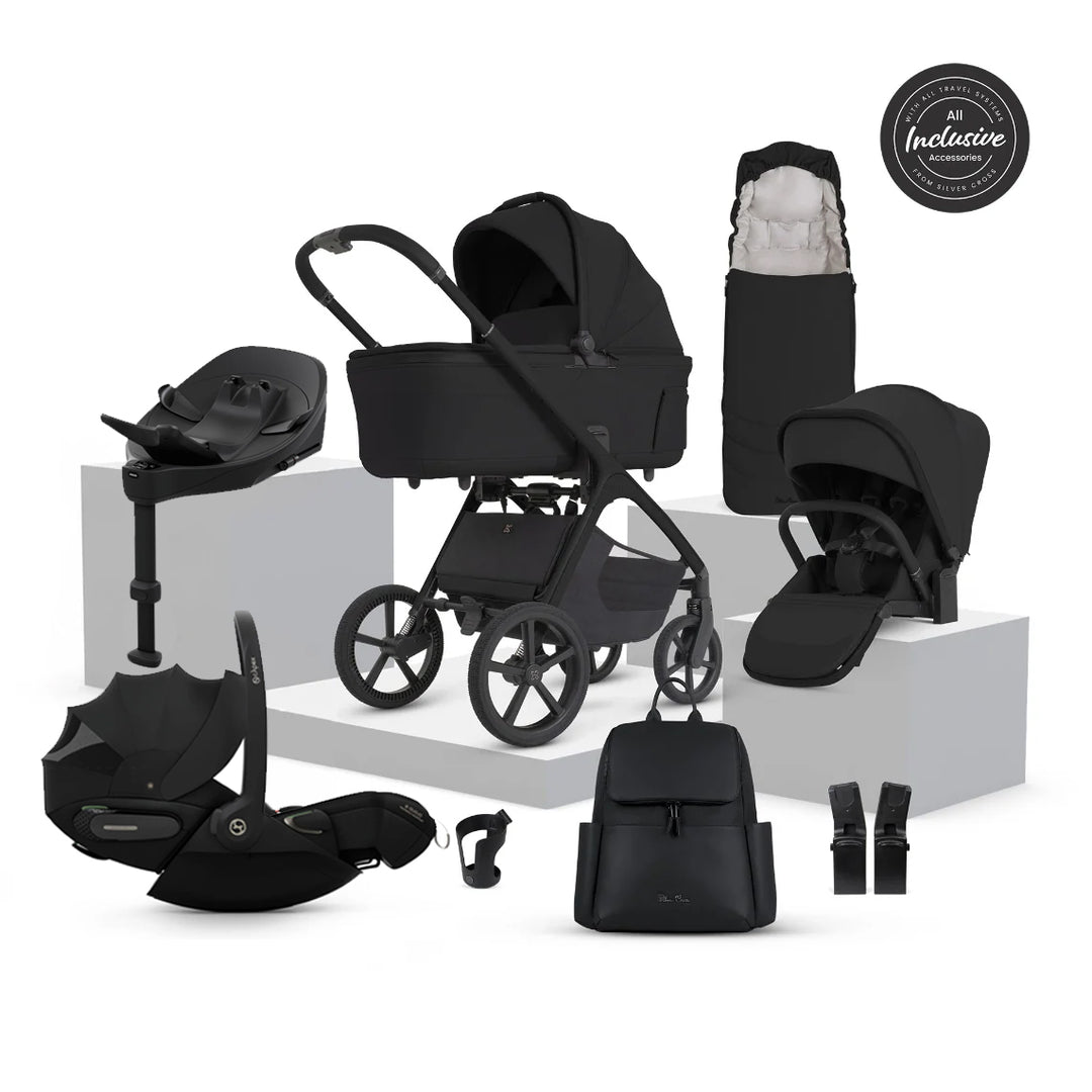 Silver Cross Cove 2 Cybex Cloud S Car Seat Bundle - Onyx