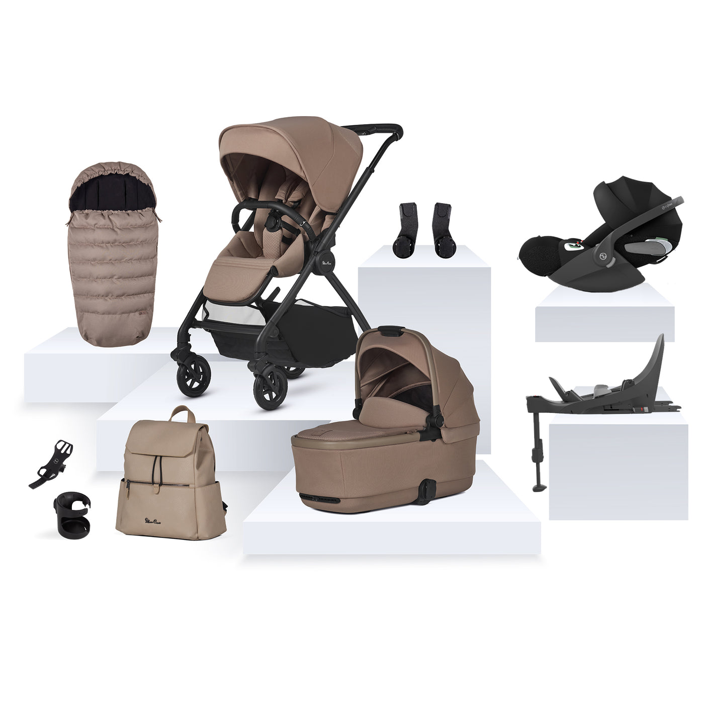 Silver Cross Dune 2 Cybex Cloud T Ultimate Bundle - Mocha