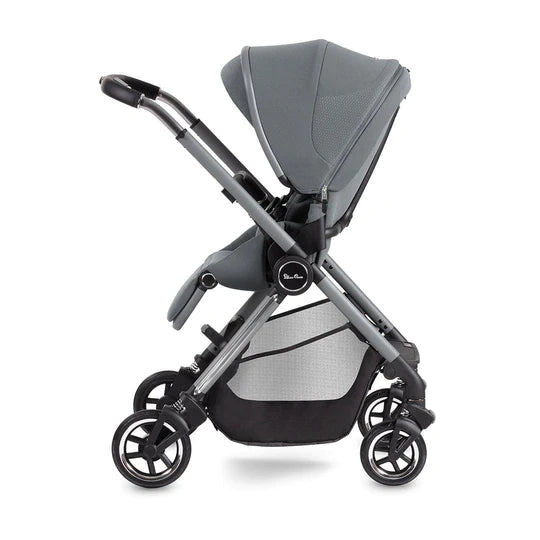 Silver Cross Dune Ultimate Bundle with First Bed Folding Carrycot - Glacier
