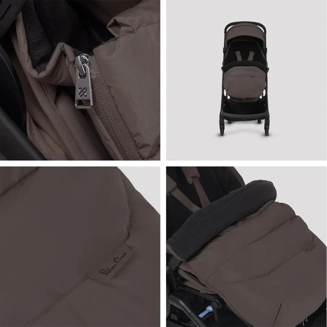 Silver Cross Nia Footmuff - Chocolate