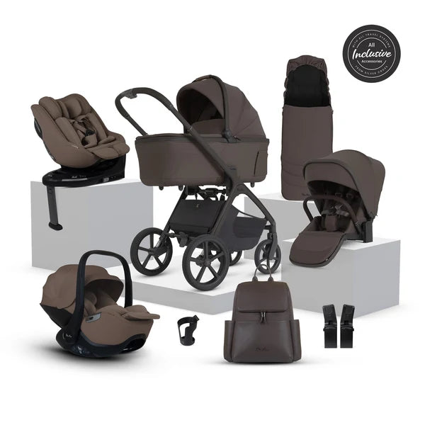 Silver Cross Cove 2 Ultimate 360 Family Car Seat Bundle - Chocolate