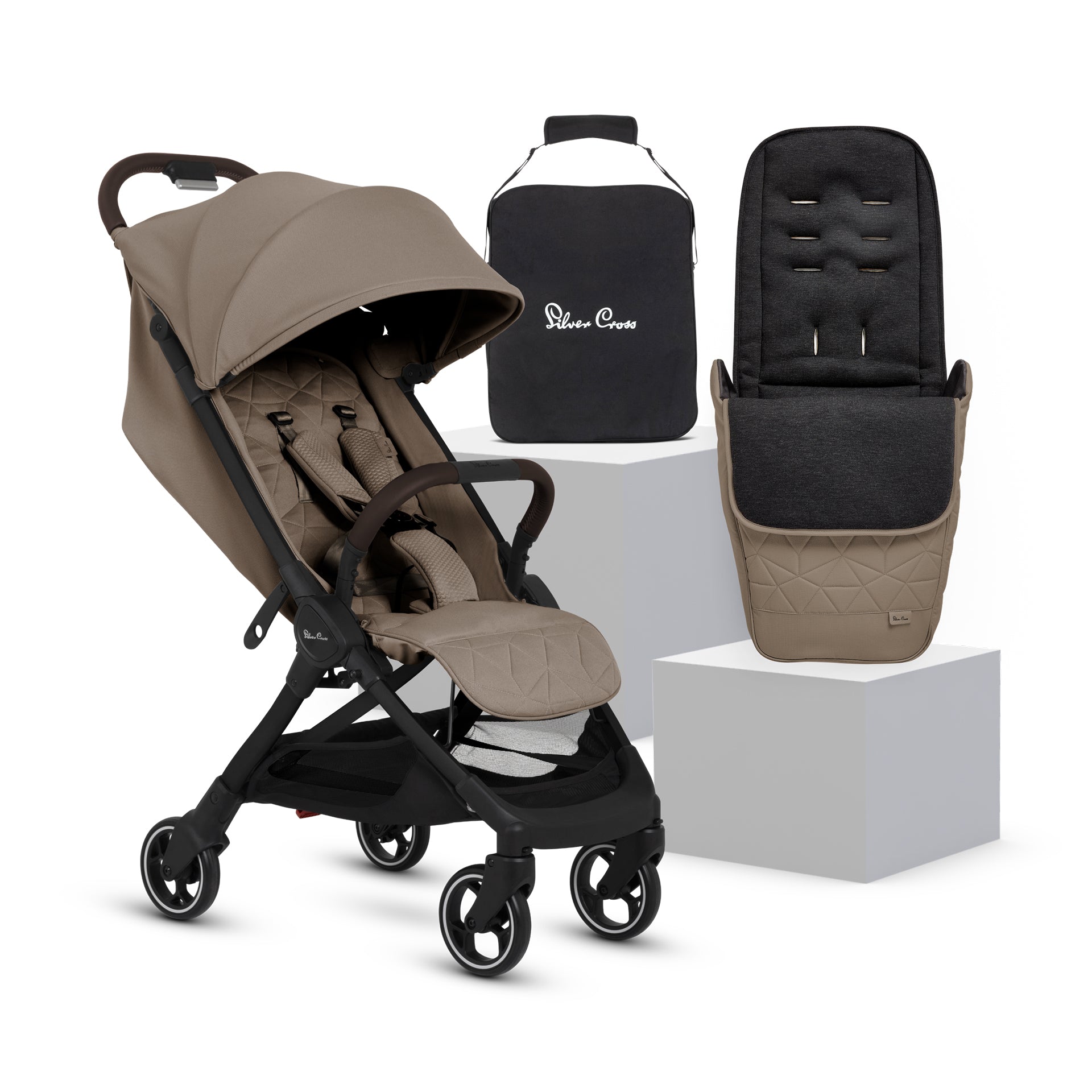Silver Cross Clic 2 & Free Footmuff - Cobble – Baby Nest