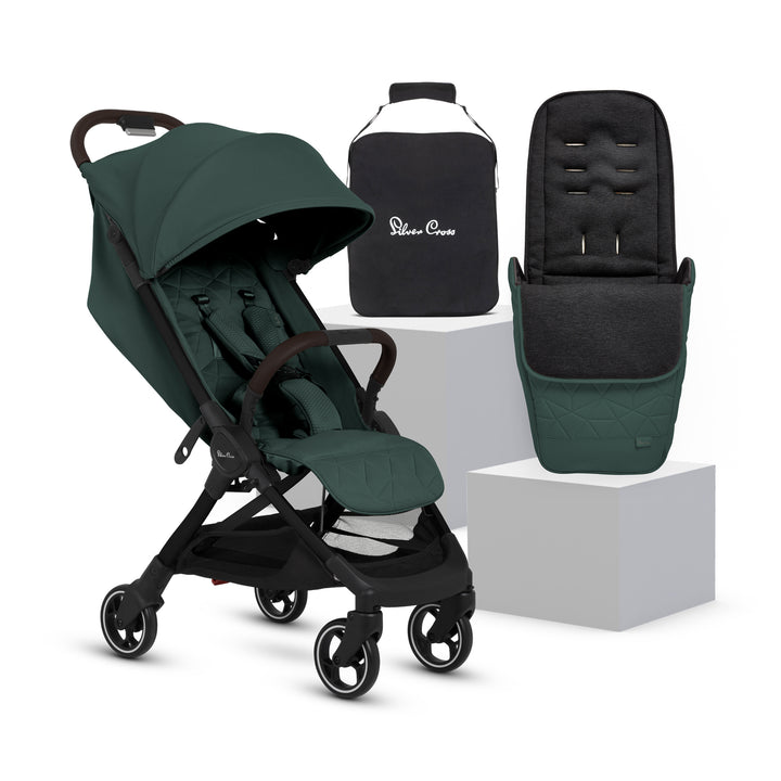 Silver Cross Clic 2 & Free Footmuff - Conifer