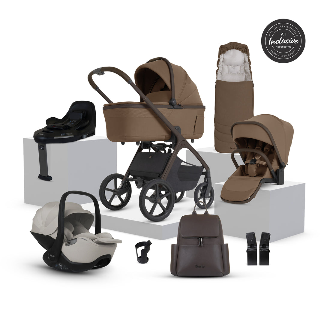 Silver Cross Cove 2 Ultimate 360 Car Seat Bundle - Maple