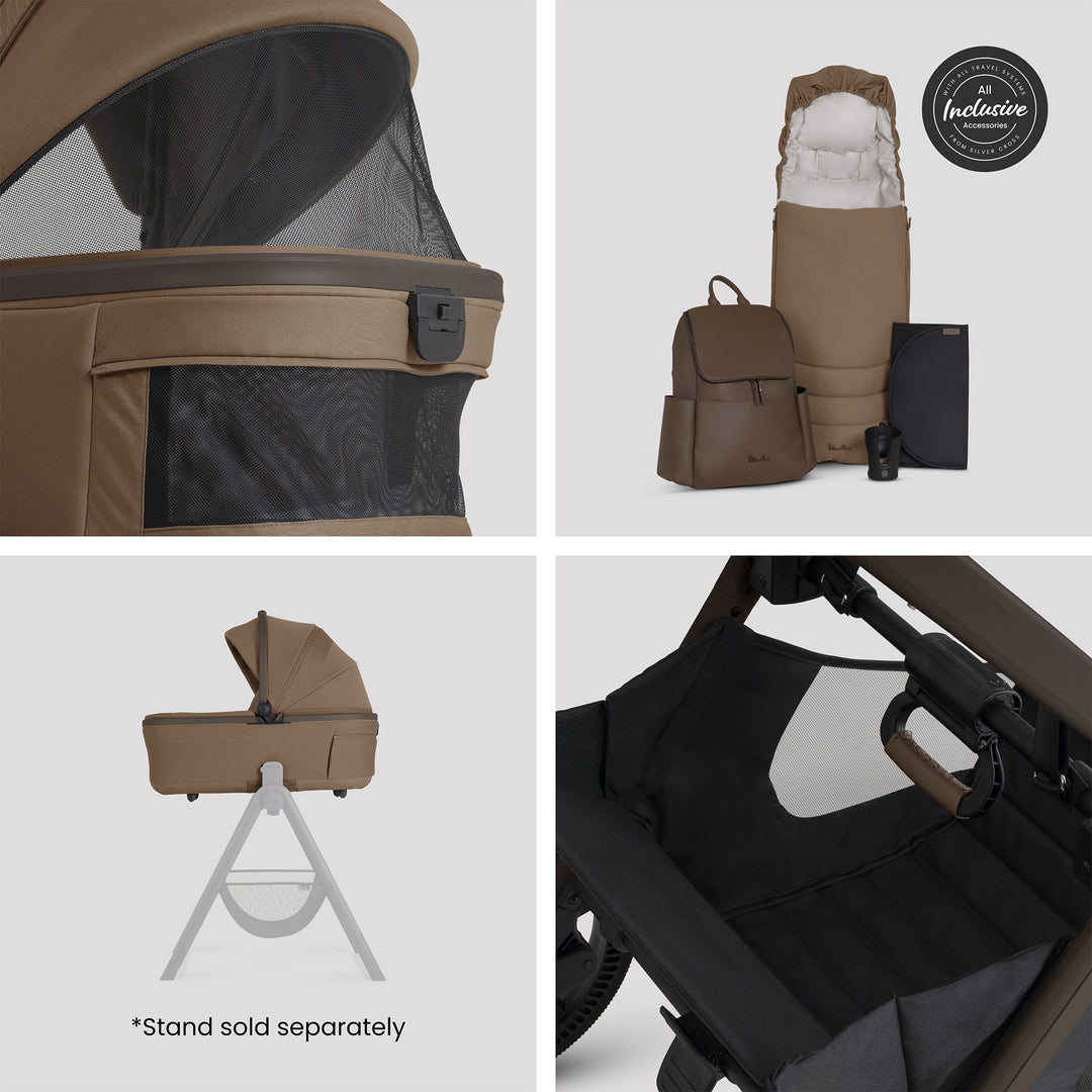 Silver Cross Cove 2 Ultimate 360 Family Car Seat Bundle - Maple