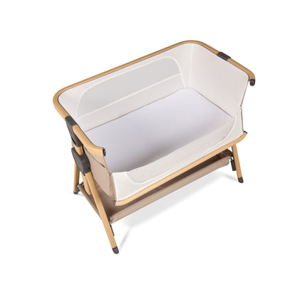 Silver Cross Lunar Co-Sleeper Bedside Crib - Oatmeal