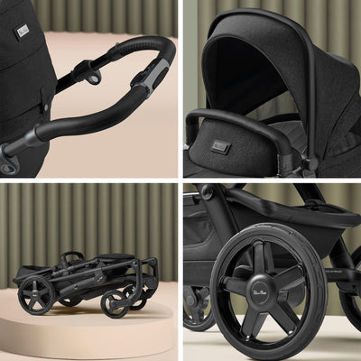 Silver Cross Wave 3 Pushchair - Onyx