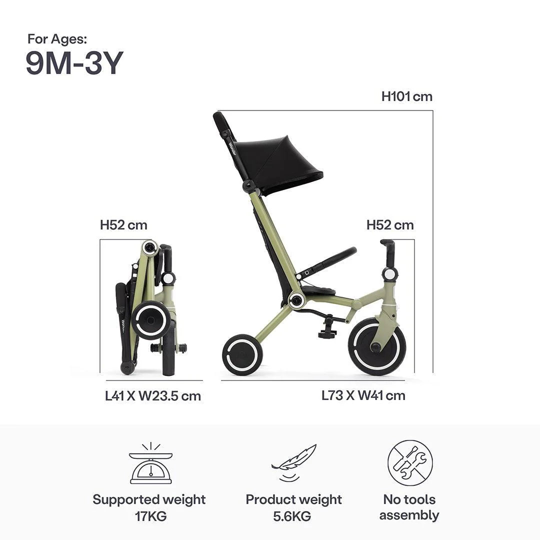 SmarTrike Wonder Trike Stroller - Light Olive