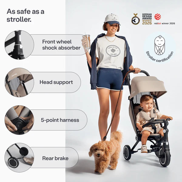 SmarTrike Wonder Max Trike Stroller - Stone Beige