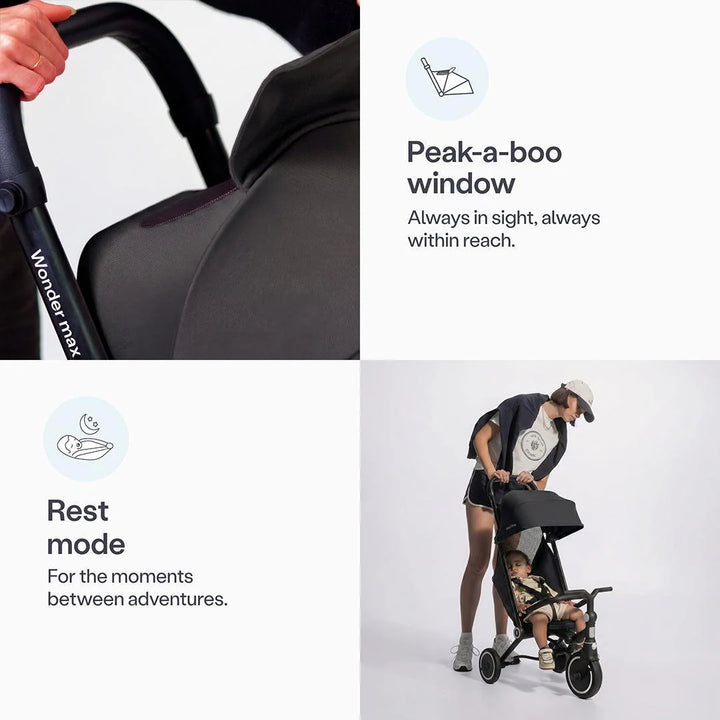 SmarTrike Wonder Max Trike Stroller - Jet Black