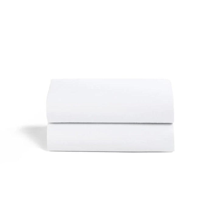 Snuz Twin Pack Moses Basket Fitted Sheets - White