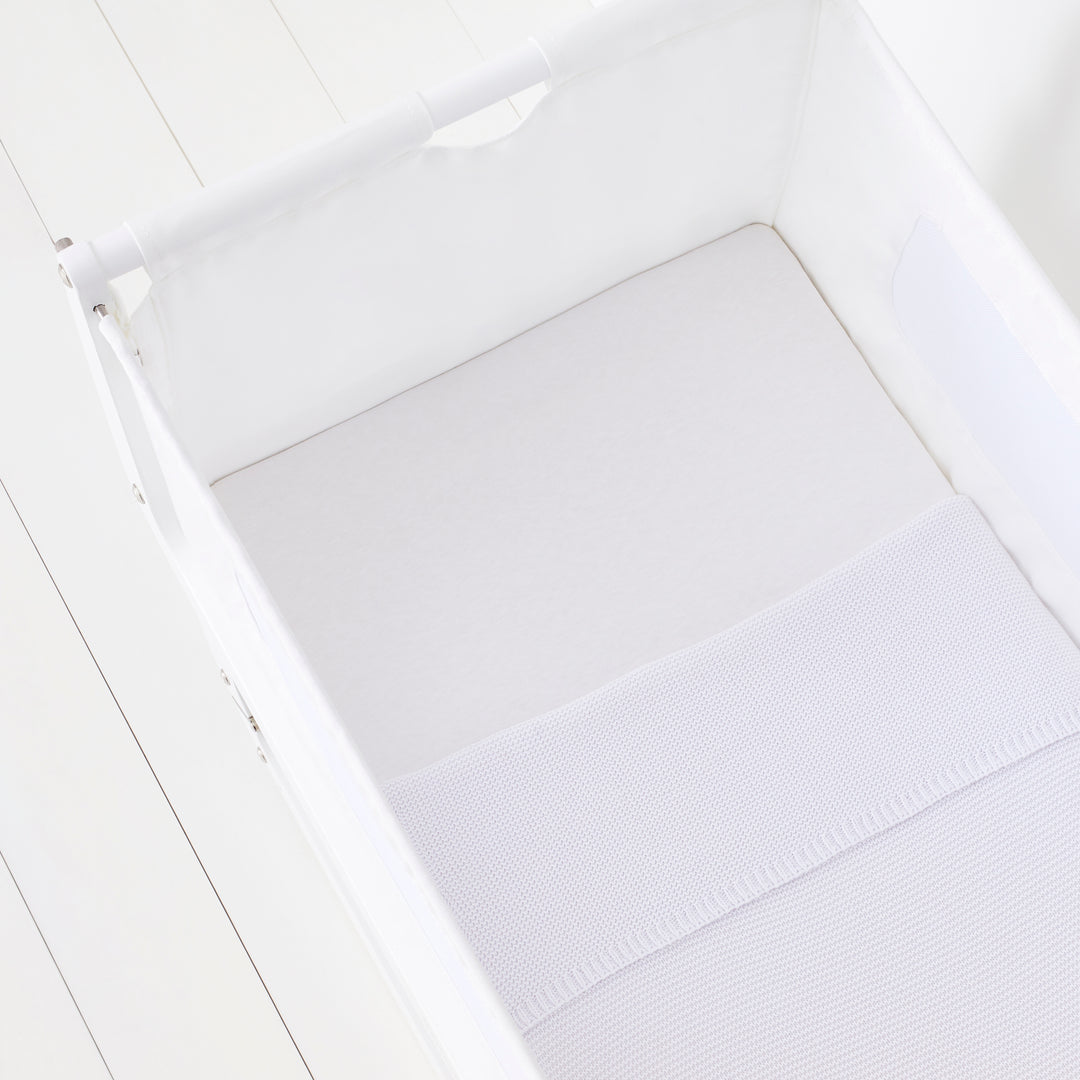 Snuz 2 Pack Crib Fitted Sheets - White