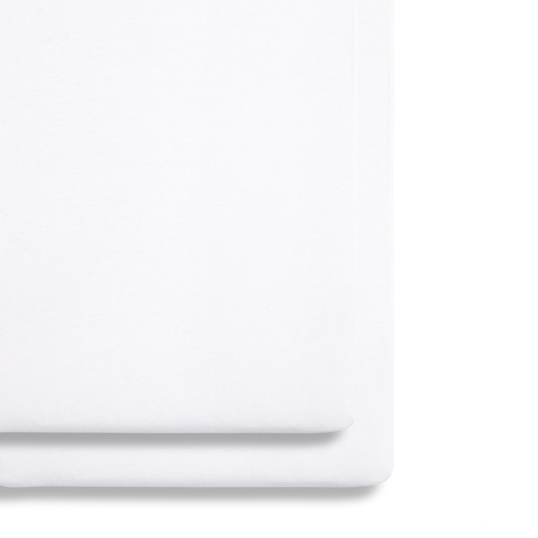 Snuz 2 Pack Crib Fitted Sheets - White