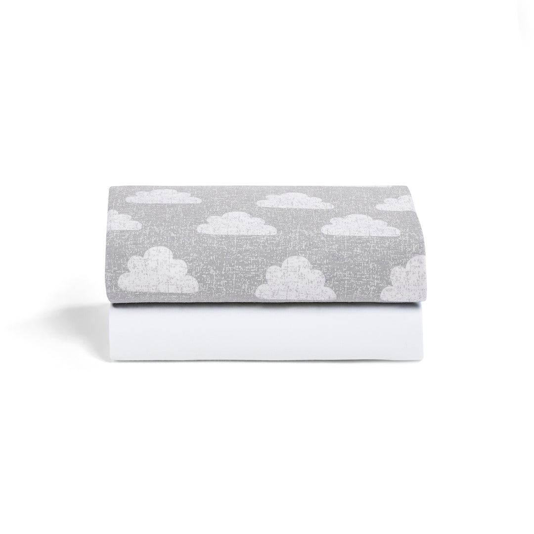 Snuz 2 Pack Crib Fitted Sheets - Cloud Nine