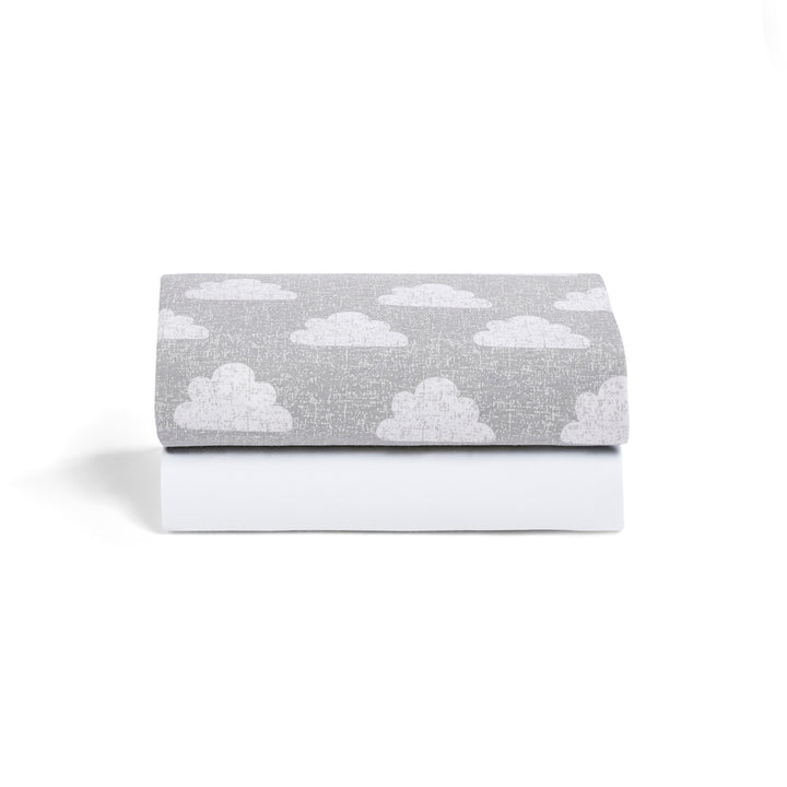 Snuz 2 Pack Crib Fitted Sheets - Cloud Nine