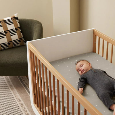 Snuz 2 Pack Cot & Cot Bed Fitted Sheet - Grey Star