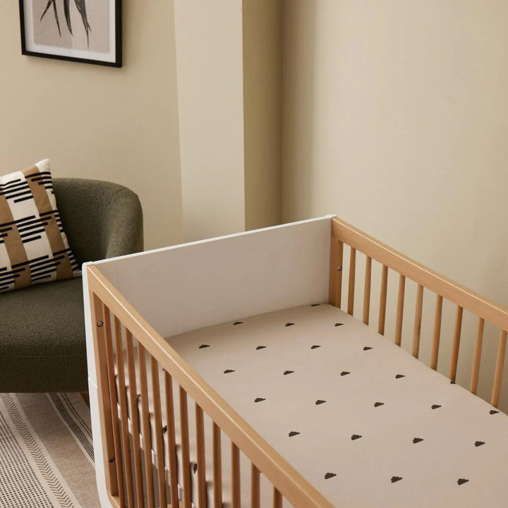 Snuz 2 Pack Cot & Cot Bed Fitted Sheet - Sand Cloud