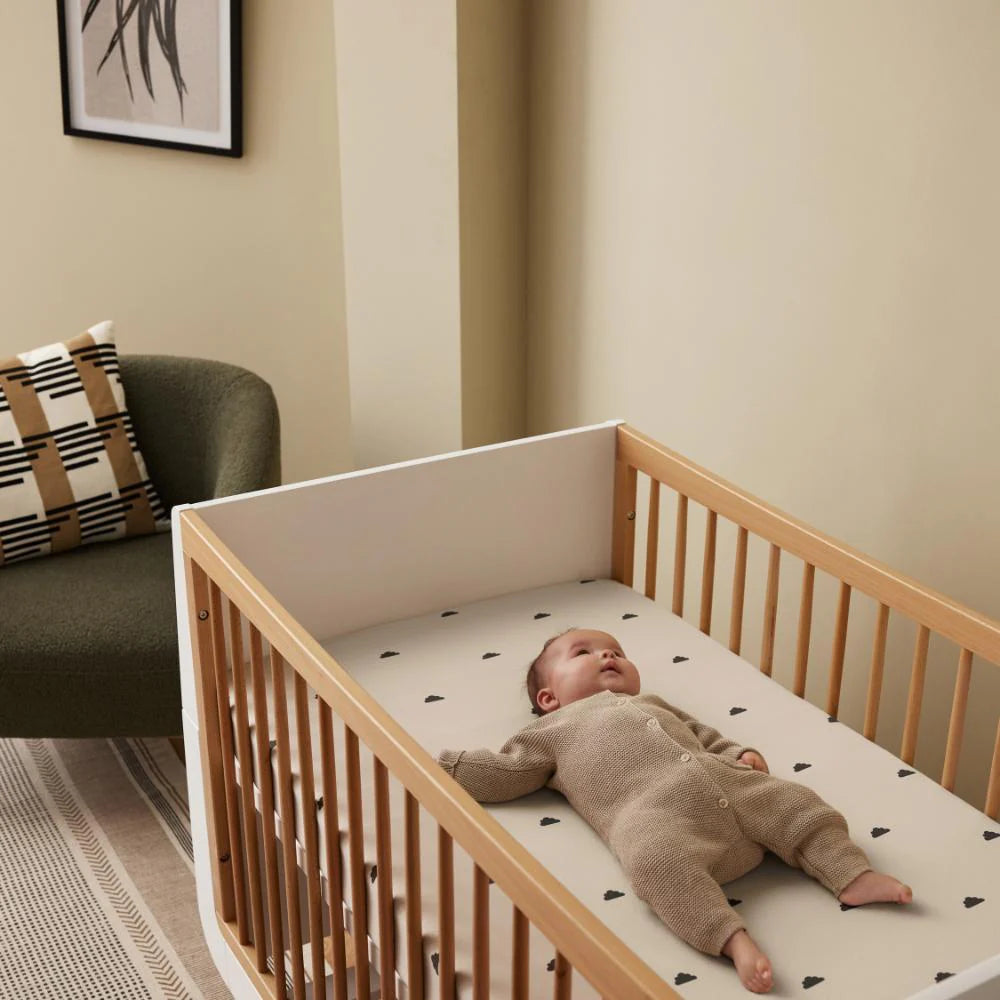 Snuz 2 Pack Cot & Cot Bed Fitted Sheet - Sand Cloud