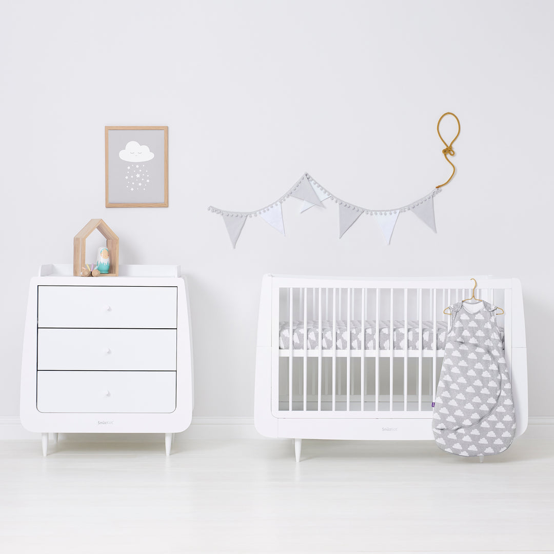 Snuz 2 Pack Cot & Cot Bed Fitted Sheet - Cloud Nine