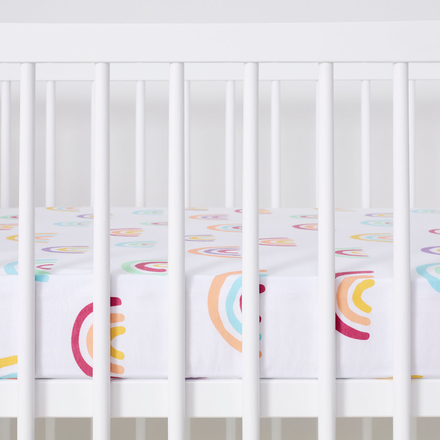 Snuz 2 Pack Cot & Cot Bed Fitted Sheet - Rainbow