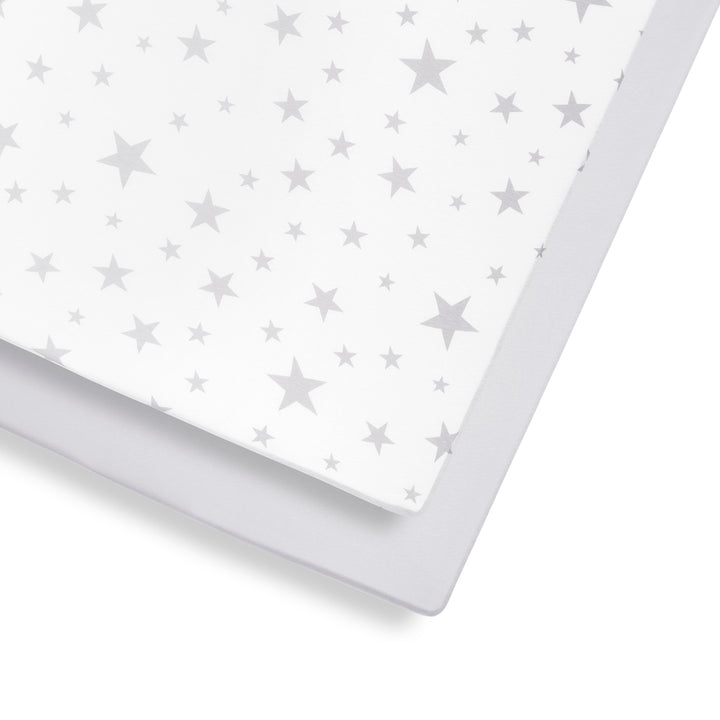 Snuz 2 Pack Cot & Cot Bed Fitted Sheet - Stars