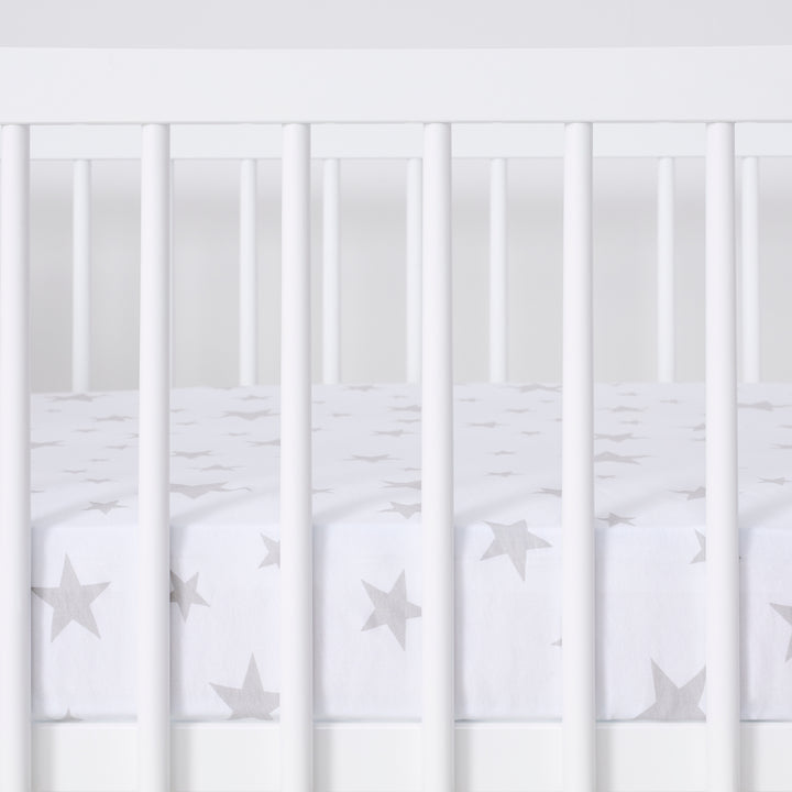 Snuz 2 Pack Cot & Cot Bed Fitted Sheet - Stars