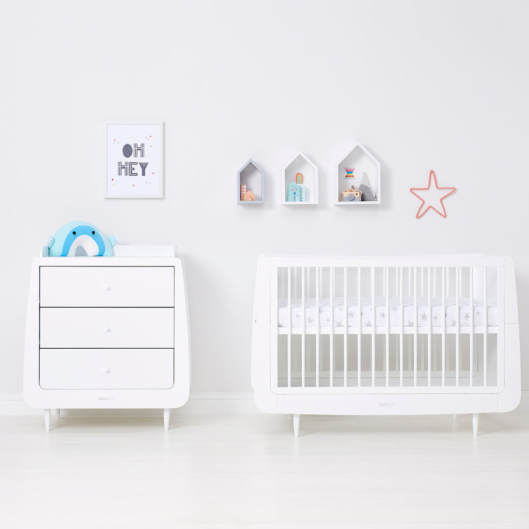 Snuz 2 Pack Cot & Cot Bed Fitted Sheet - Stars