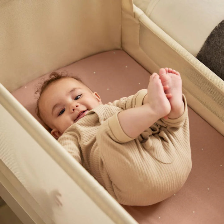 Snuz 2 Pack Crib Fitted Sheets - Blush Dot