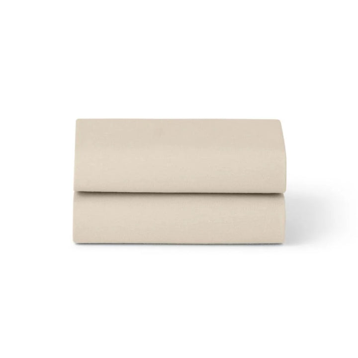 Snuz 2 Pack Crib Fitted Sheets - Sand