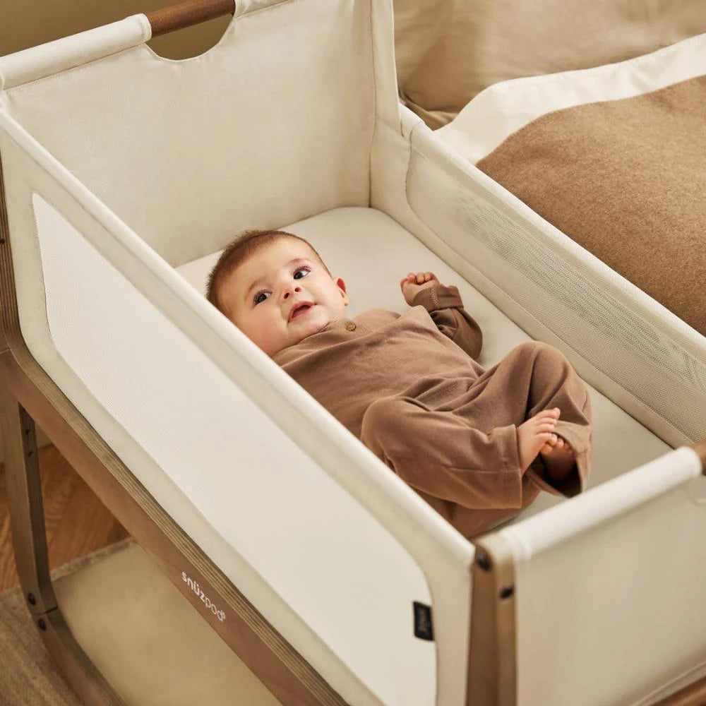 Snuz 2 Pack Crib Fitted Sheets - Sand