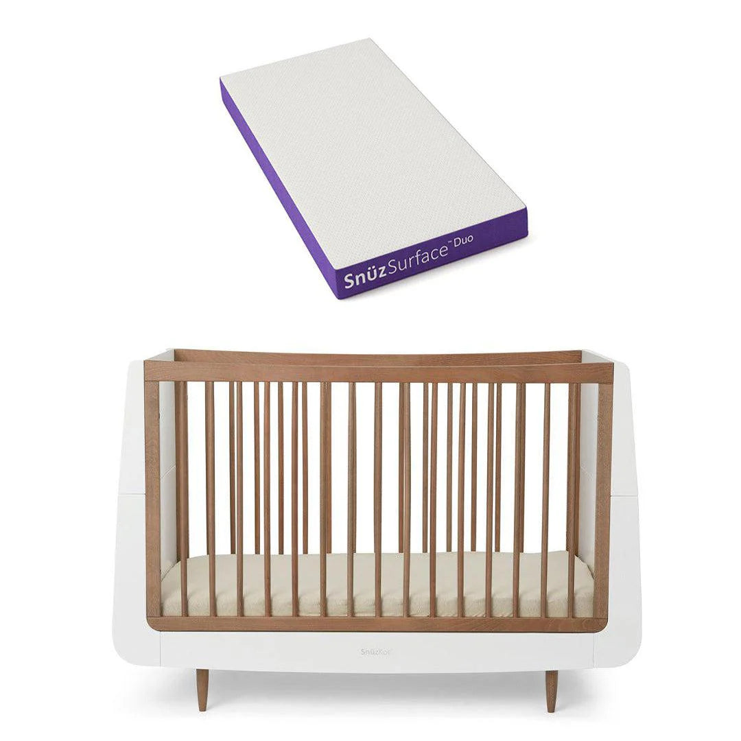 SnuzKot Skandi Cot Bed  - The Natural Edit - Walnut