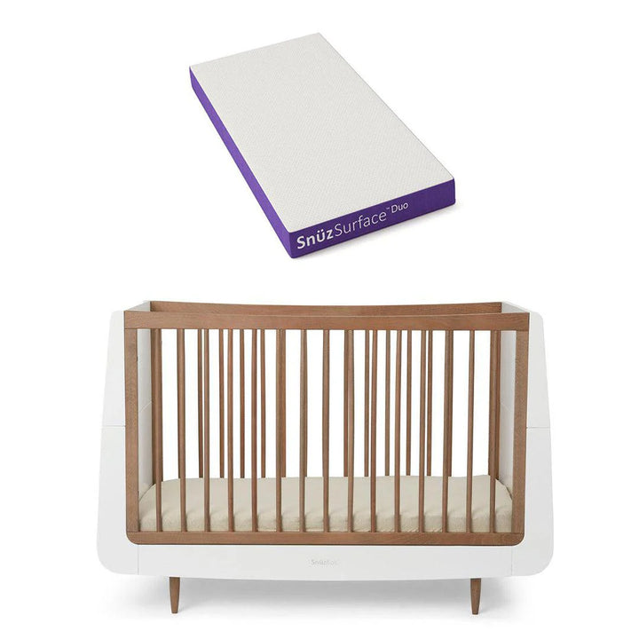 SnuzKot Skandi - The Natural Edit - 2 Piece Nursery Furniture Set - Walnut