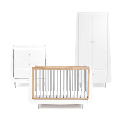 SnuzKot Skandi 3 Piece Nursery Furniture Set - Grey